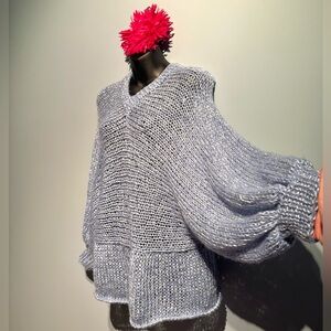 Hand Knitted Sweater Poncho